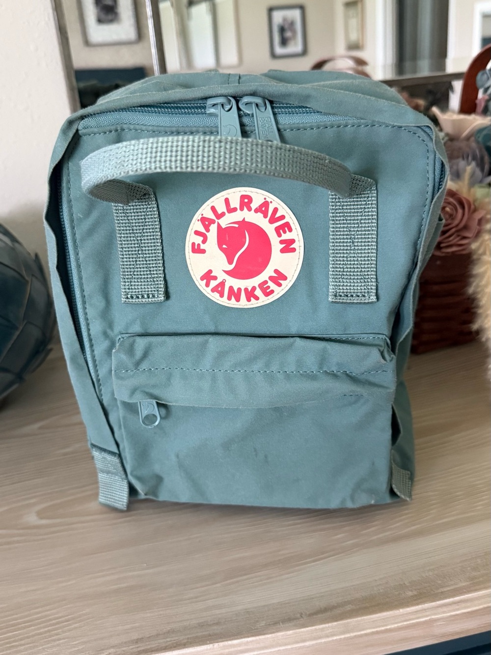 Fjallraven Mini Backpack in Dusty Teal